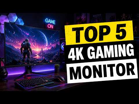 Top 5 BEST 4K Gaming Monitors of (2026) Don't Buy Until You Watch!
